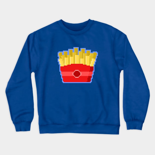 Pixel Fries Crewneck Sweatshirt by sombrasblancas